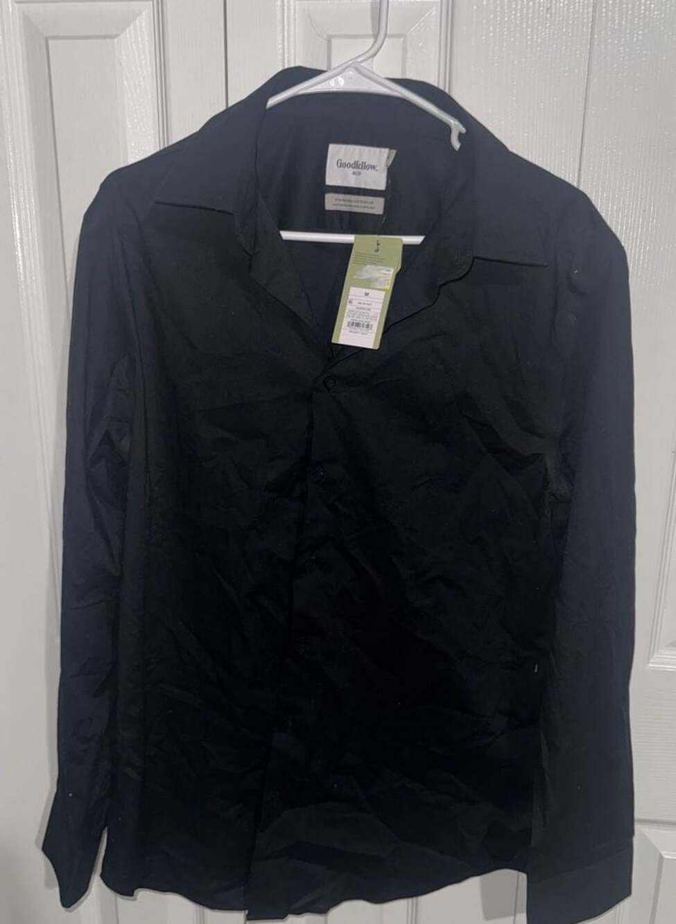 Goodfellow & Co Standard Shirt Size M Black